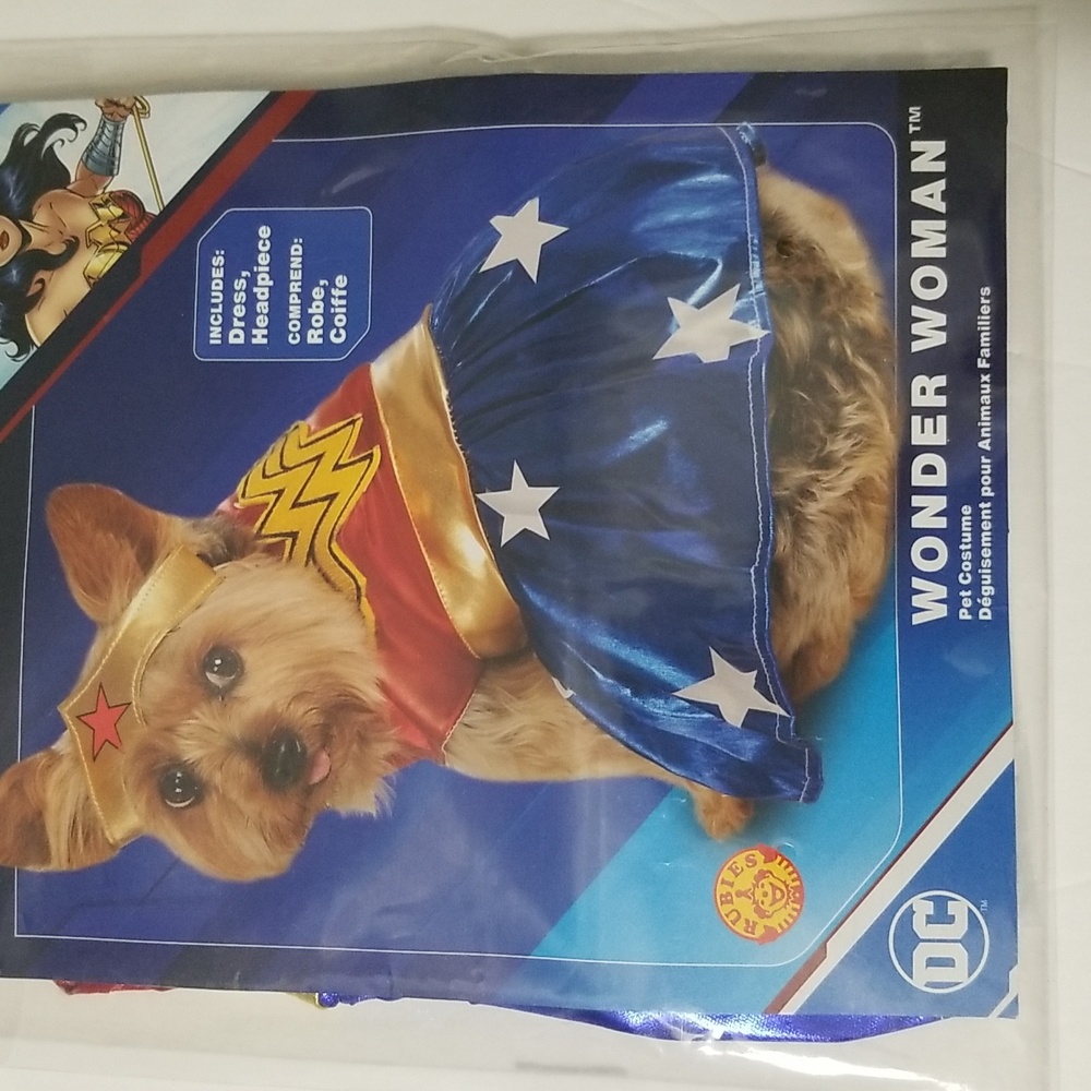 NEW! Rubies Wonder Woman - Small Dog Pet Costume NWT sz small. - Picture 7 of 11